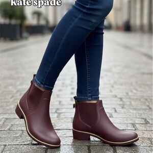 New Kate Spade Cherrywood Solstice Rain Boot